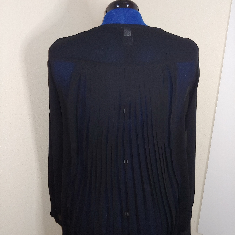 🔥 Black Organza Blouse